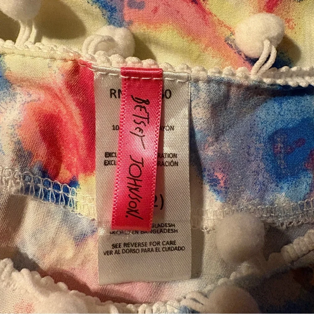 Betsey Johnson Swim Cover Up Women’s Sz Large 12 Resort Vacation Beach Trip Pink